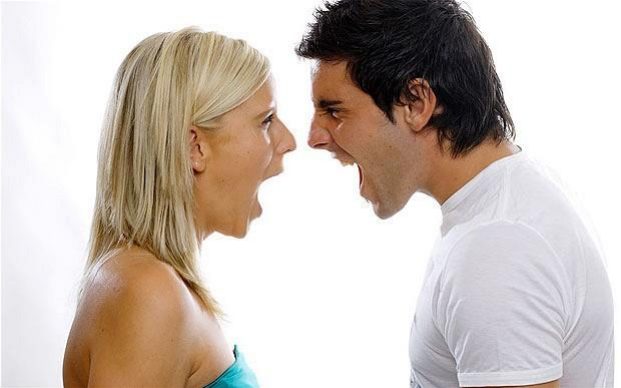 Relationship-Conflict (1) A man and woman shouting each other