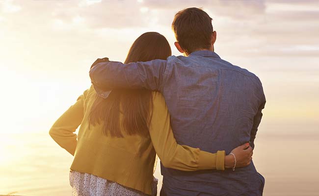 couple Couple enjoying sunset